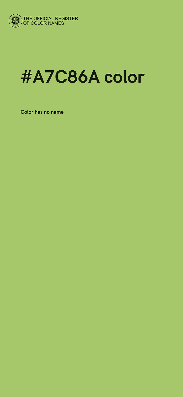 #A7C86A color image