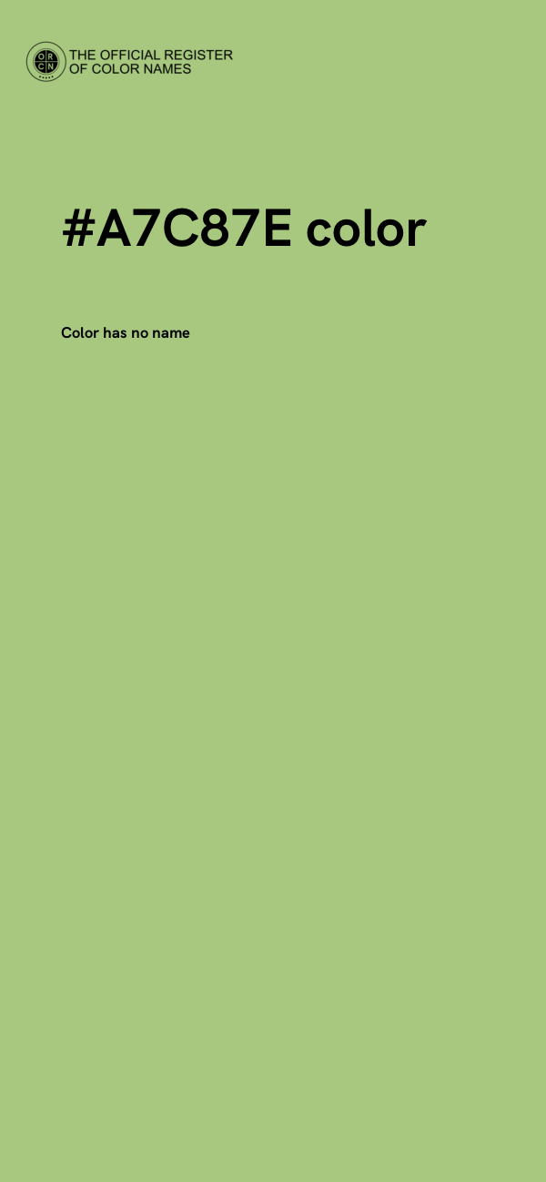#A7C87E color image