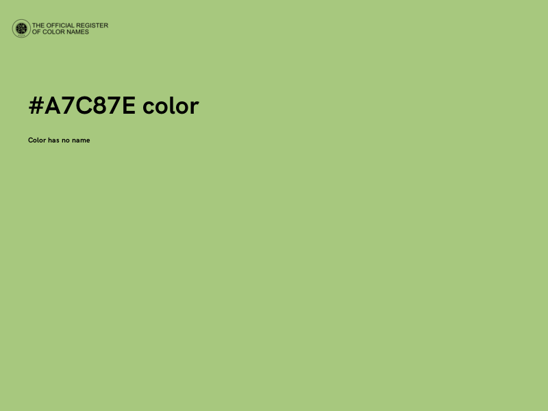 #A7C87E color image