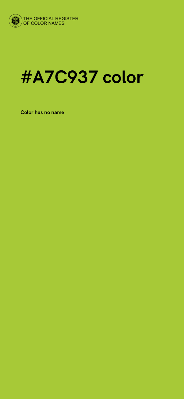 #A7C937 color image