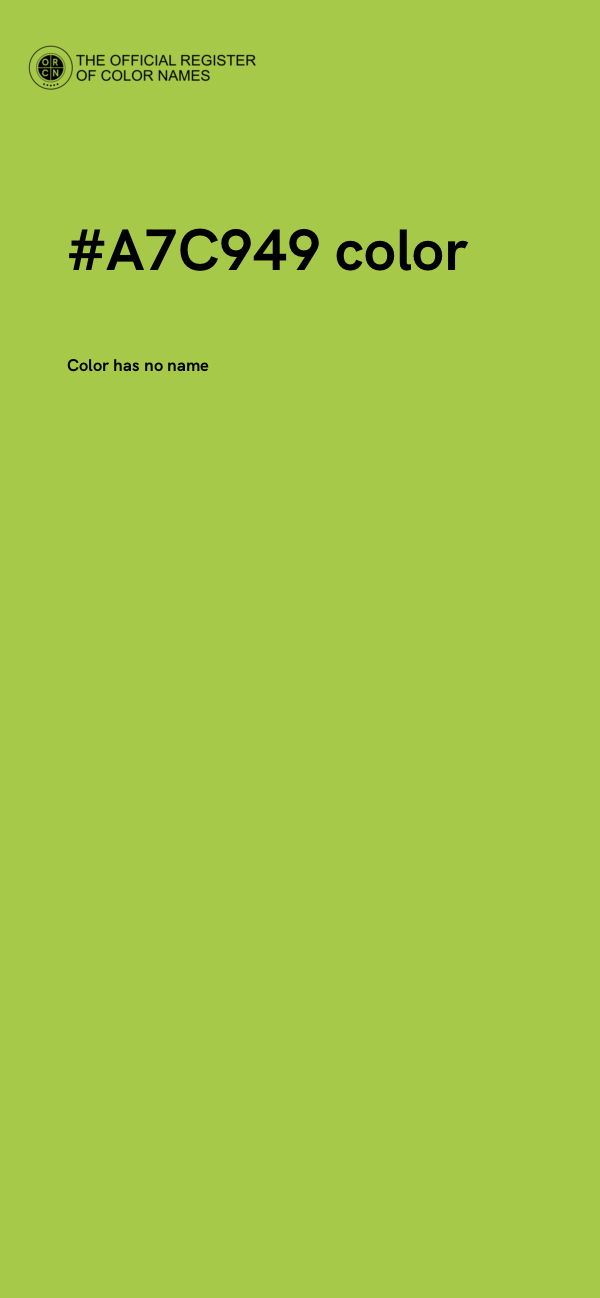 #A7C949 color image