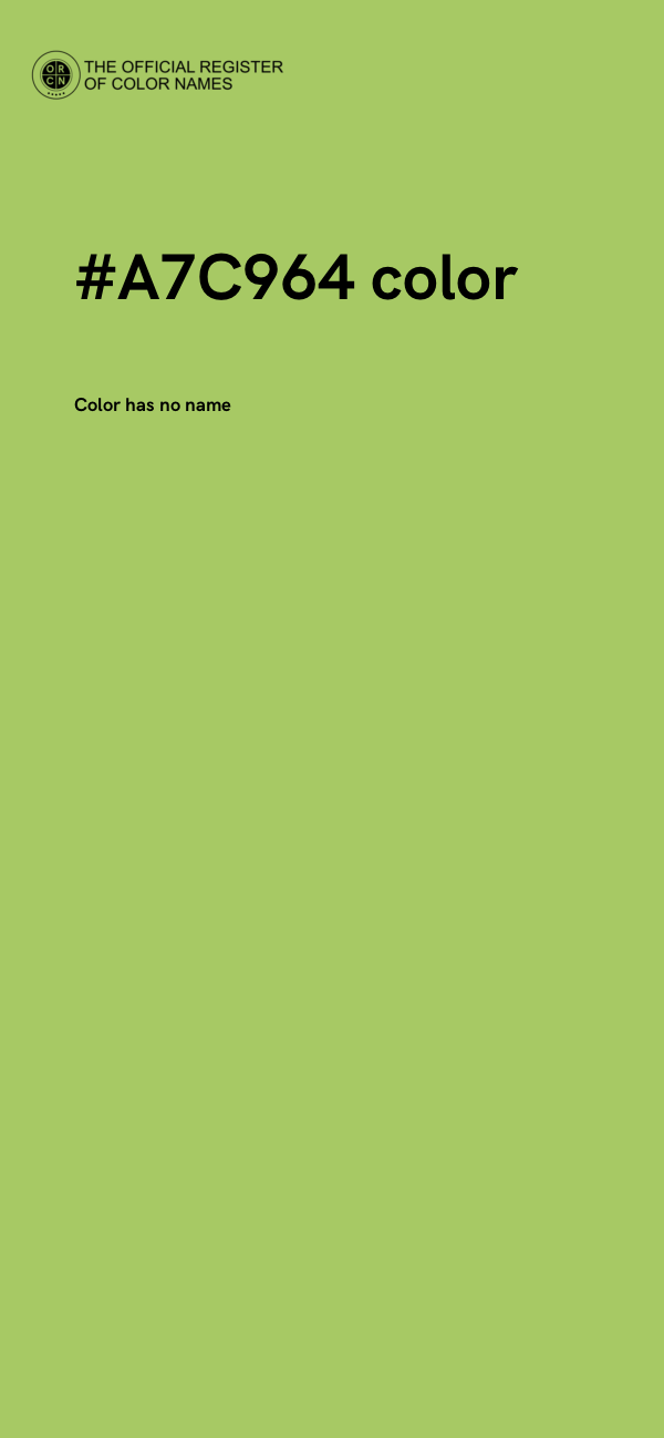 #A7C964 color image