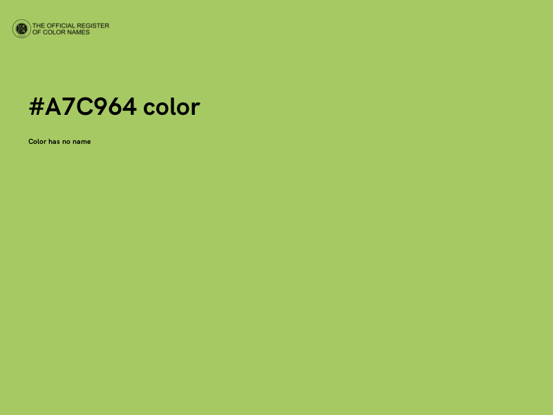 #A7C964 color image