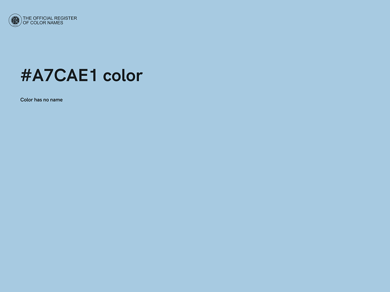 #A7CAE1 color image