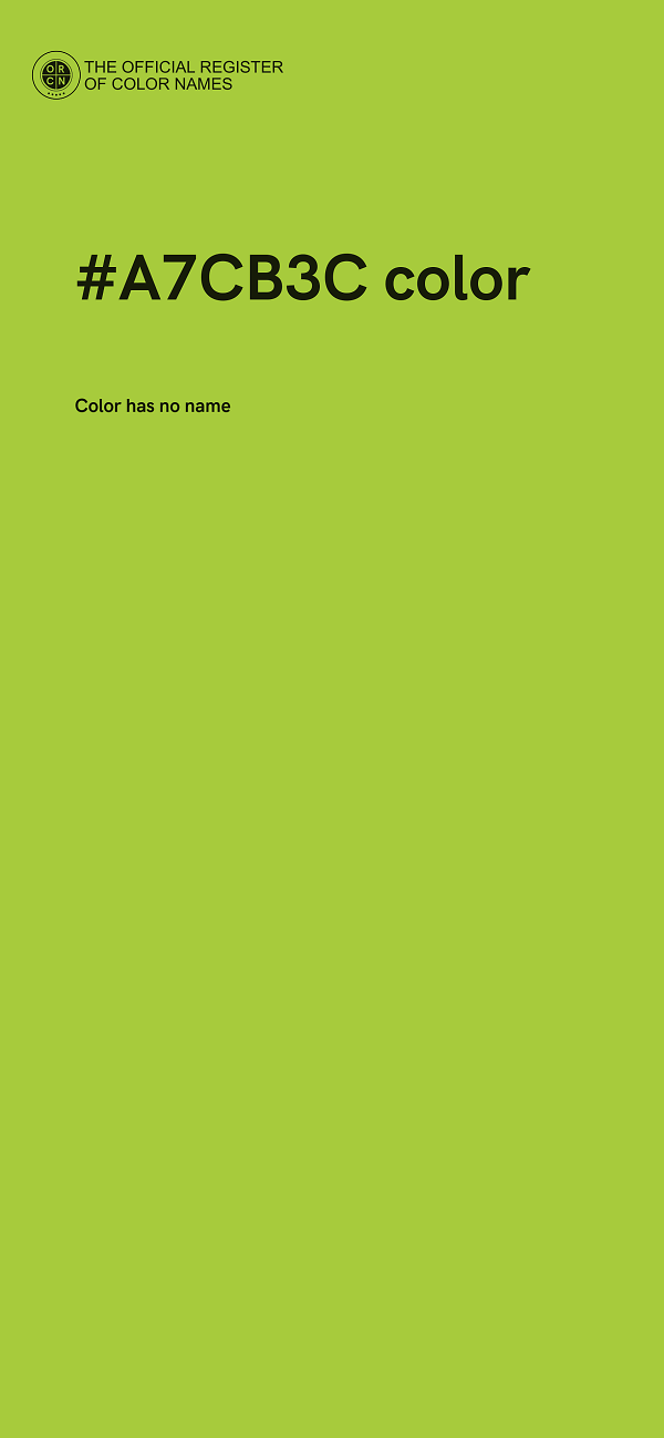 #A7CB3C color image