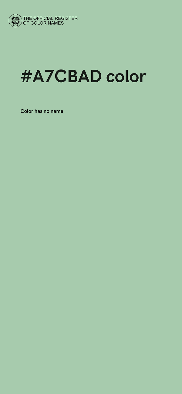 #A7CBAD color image