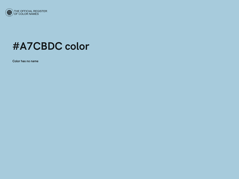 #A7CBDC color image