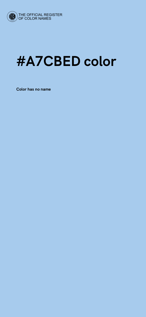 #A7CBED color image
