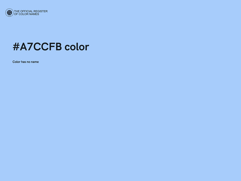 #A7CCFB color image