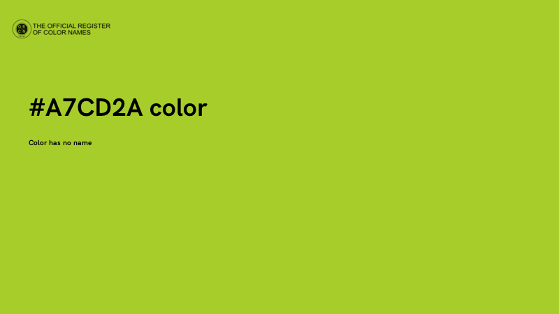 #A7CD2A color image