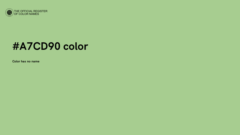#A7CD90 color image