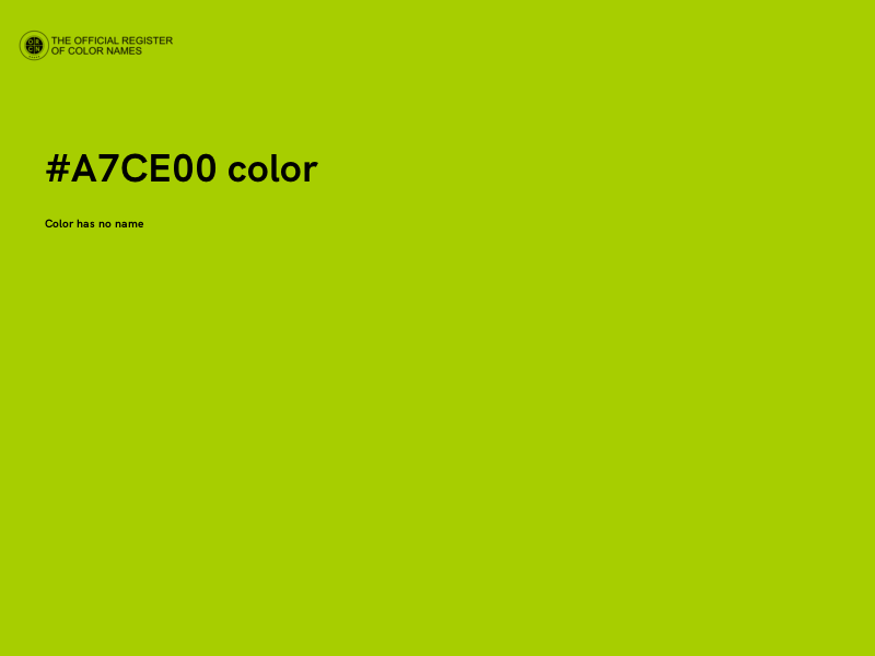 #A7CE00 color image