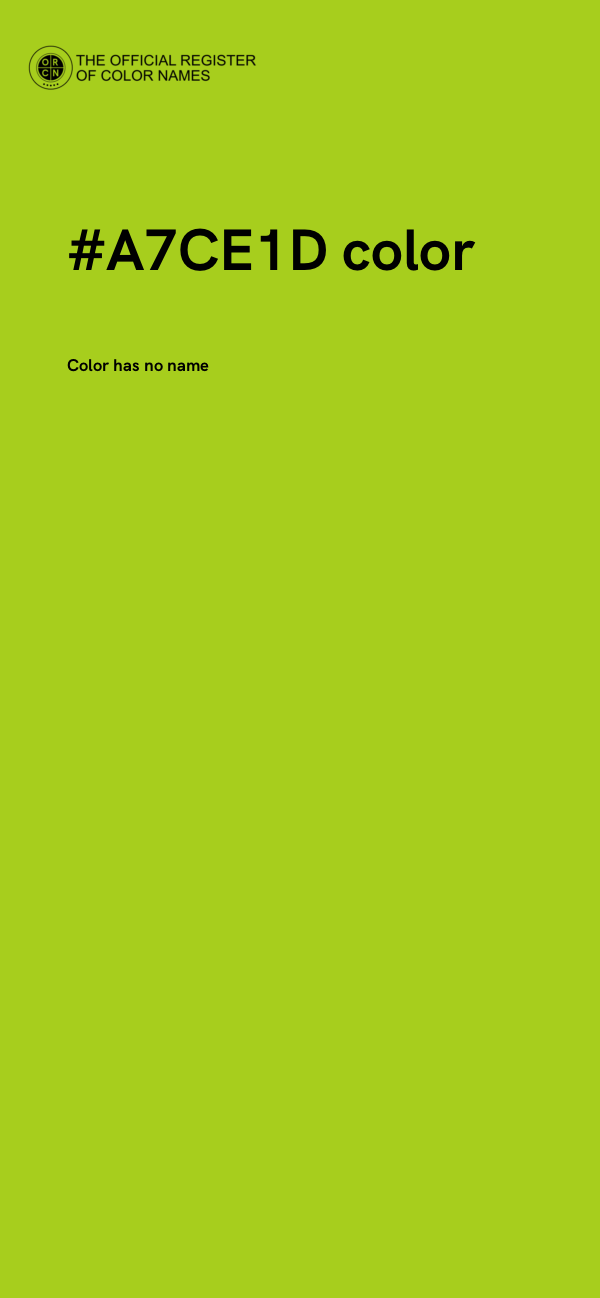 #A7CE1D color image