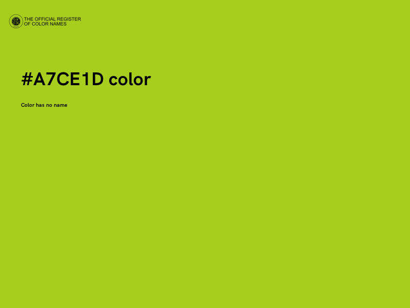 #A7CE1D color image