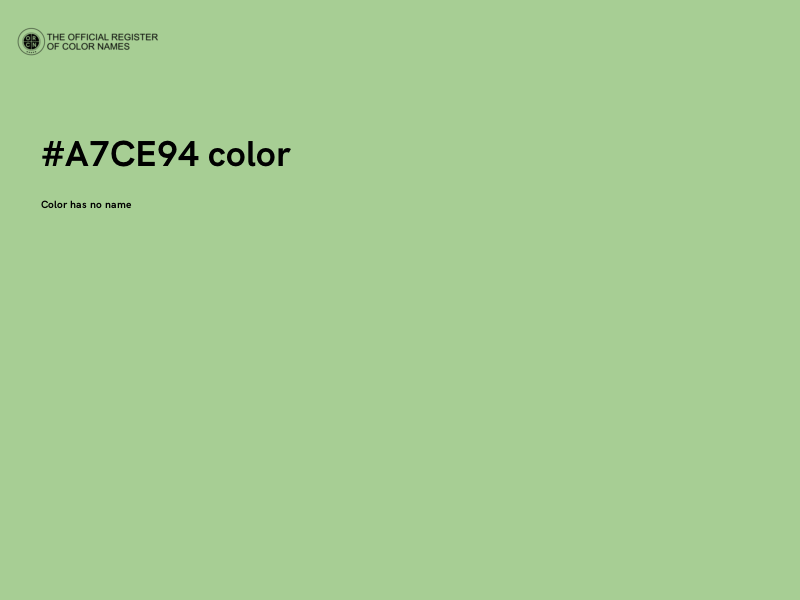 #A7CE94 color image