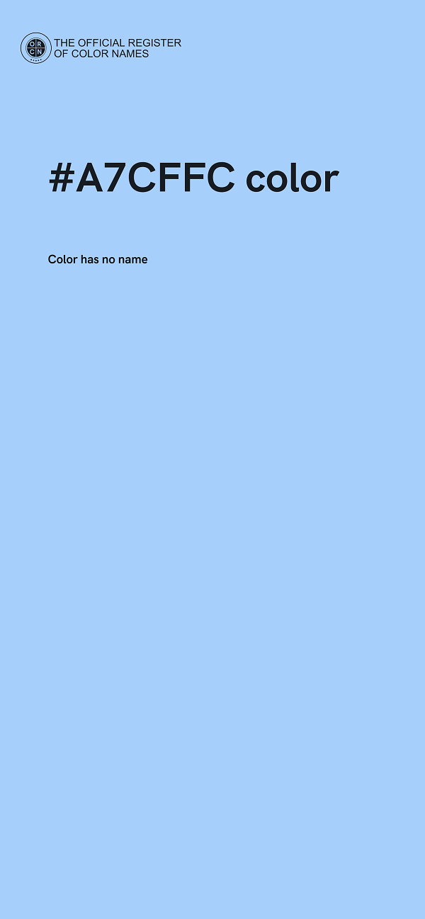 #A7CFFC color image