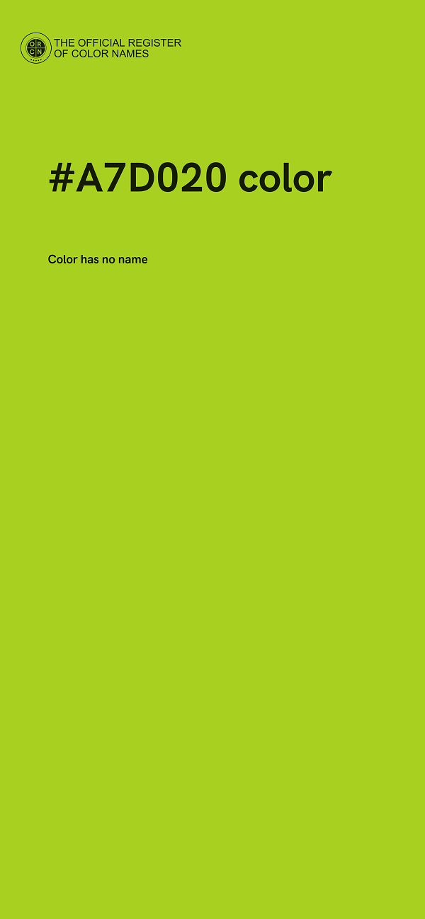 #A7D020 color image