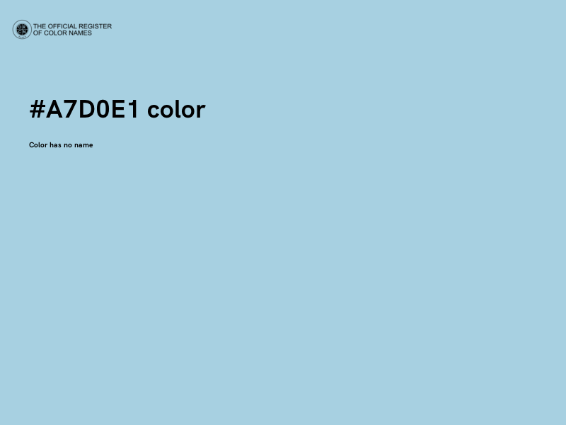 #A7D0E1 color image