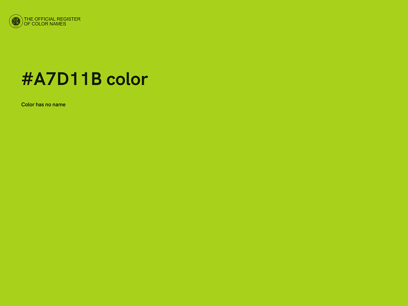 #A7D11B color image