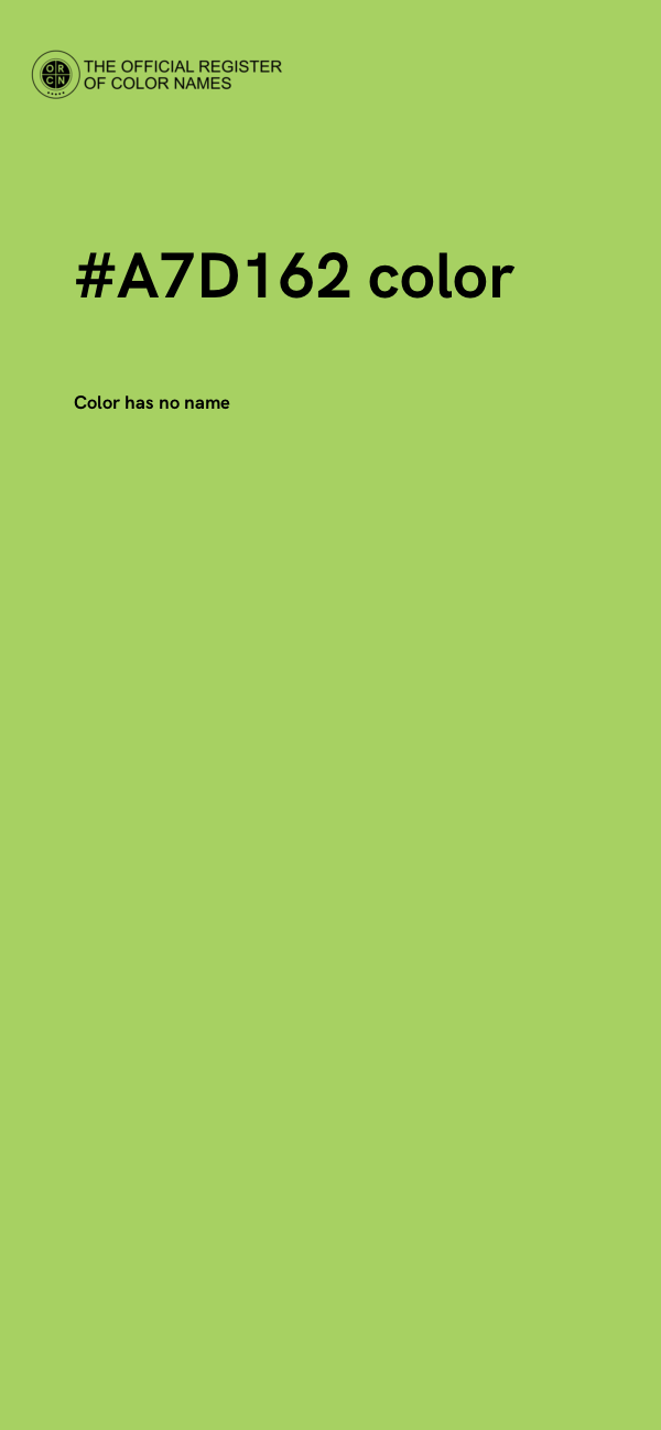 #A7D162 color image