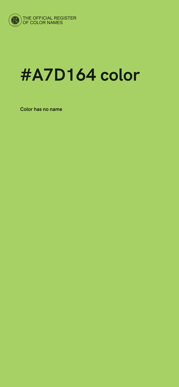 #A7D164 color image