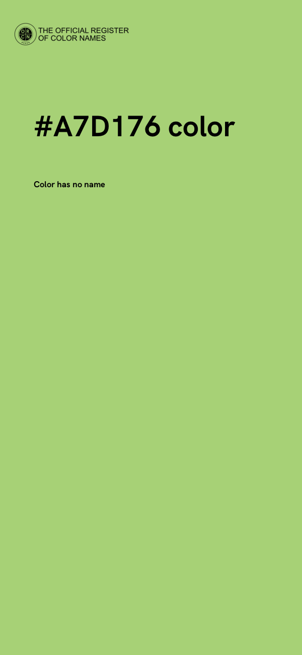 #A7D176 color image