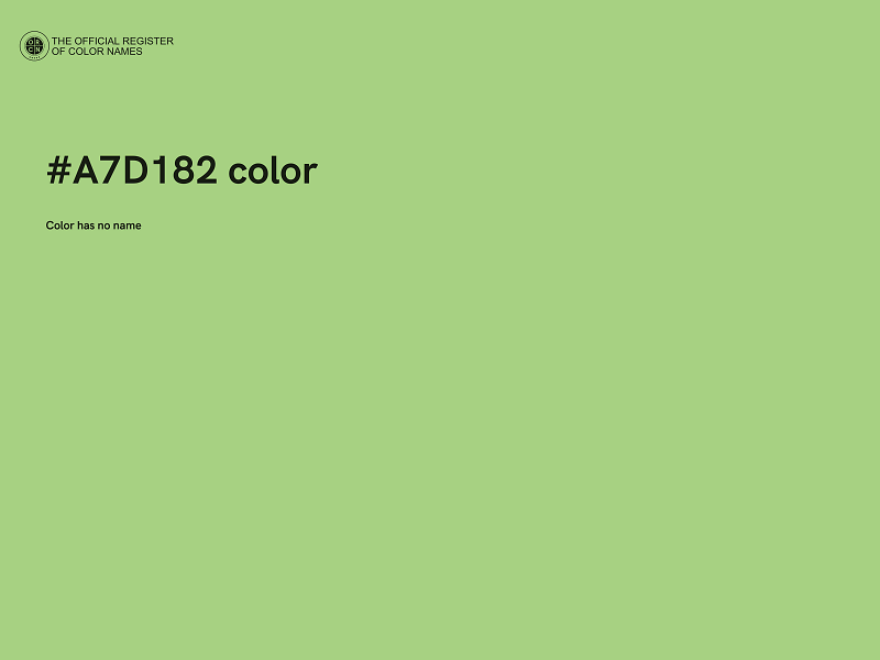 #A7D182 color image