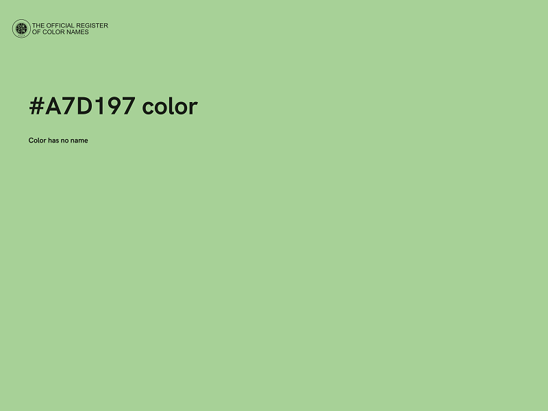 #A7D197 color image