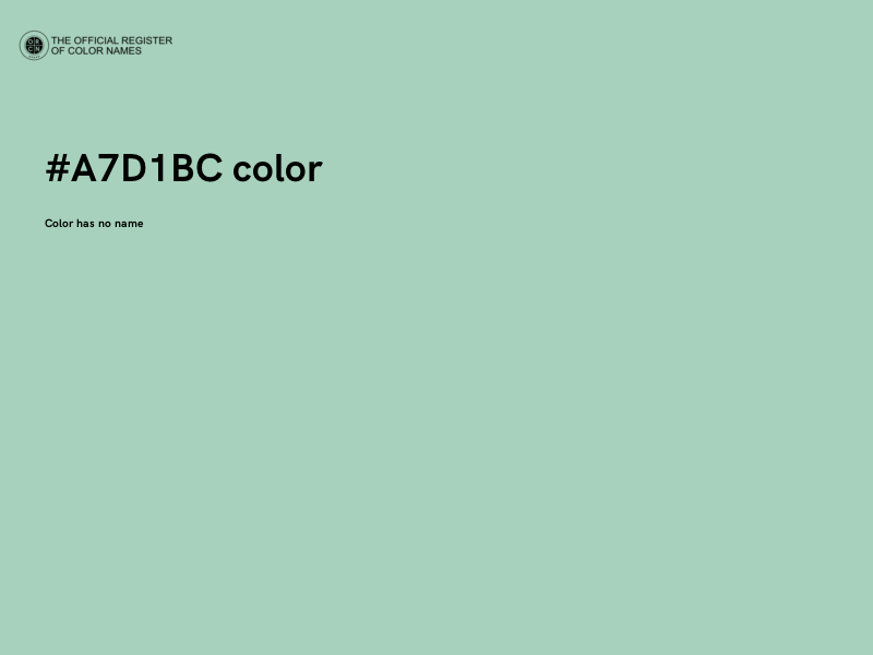 #A7D1BC color image