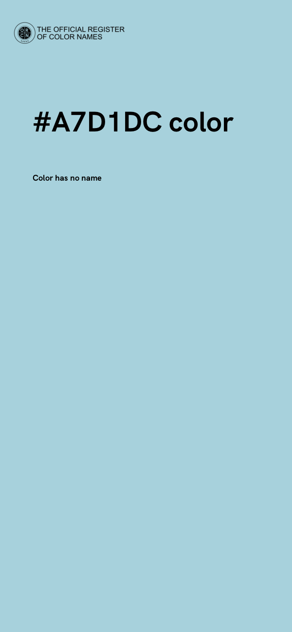 #A7D1DC color image