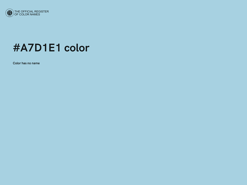 #A7D1E1 color image