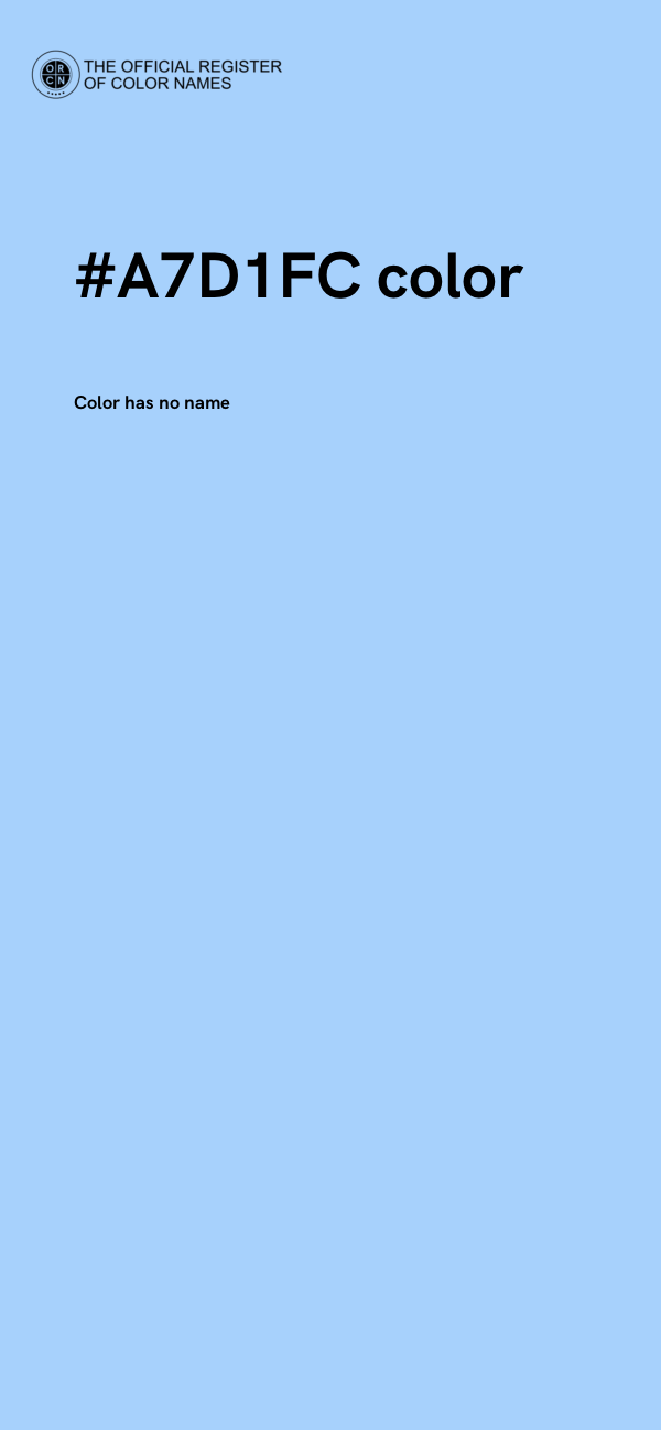 #A7D1FC color image