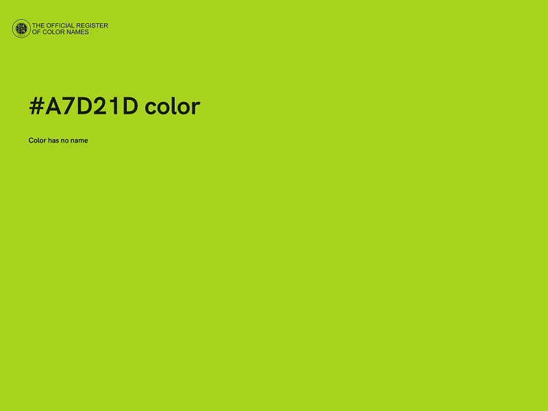 #A7D21D color image