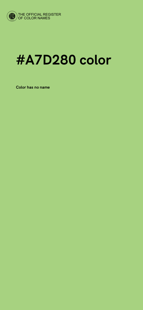 #A7D280 color image