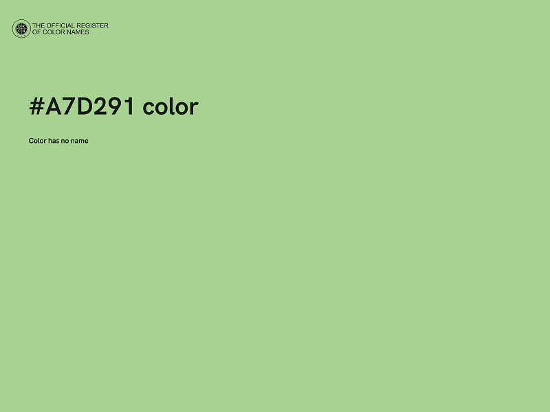 #A7D291 color image