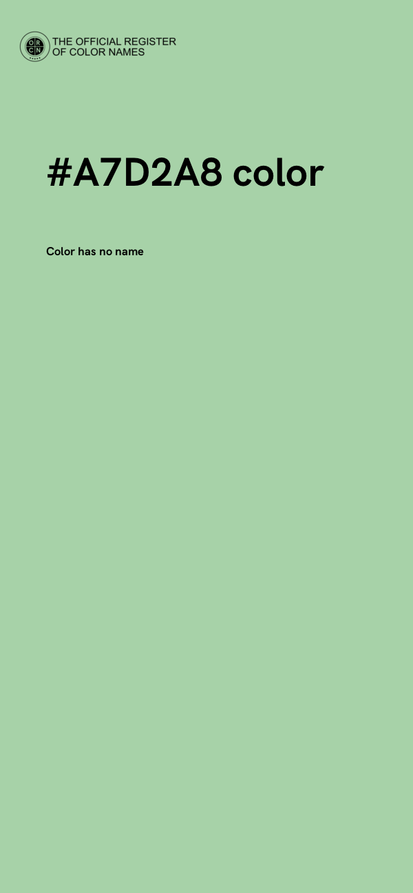 #A7D2A8 color image