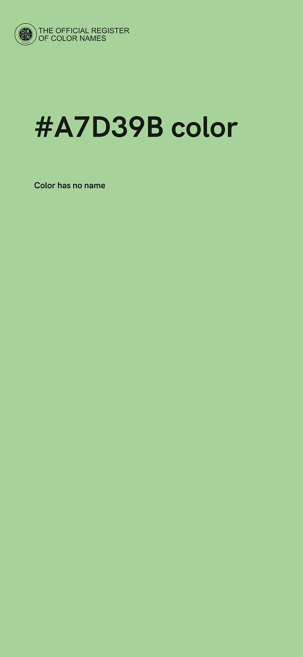 #A7D39B color image