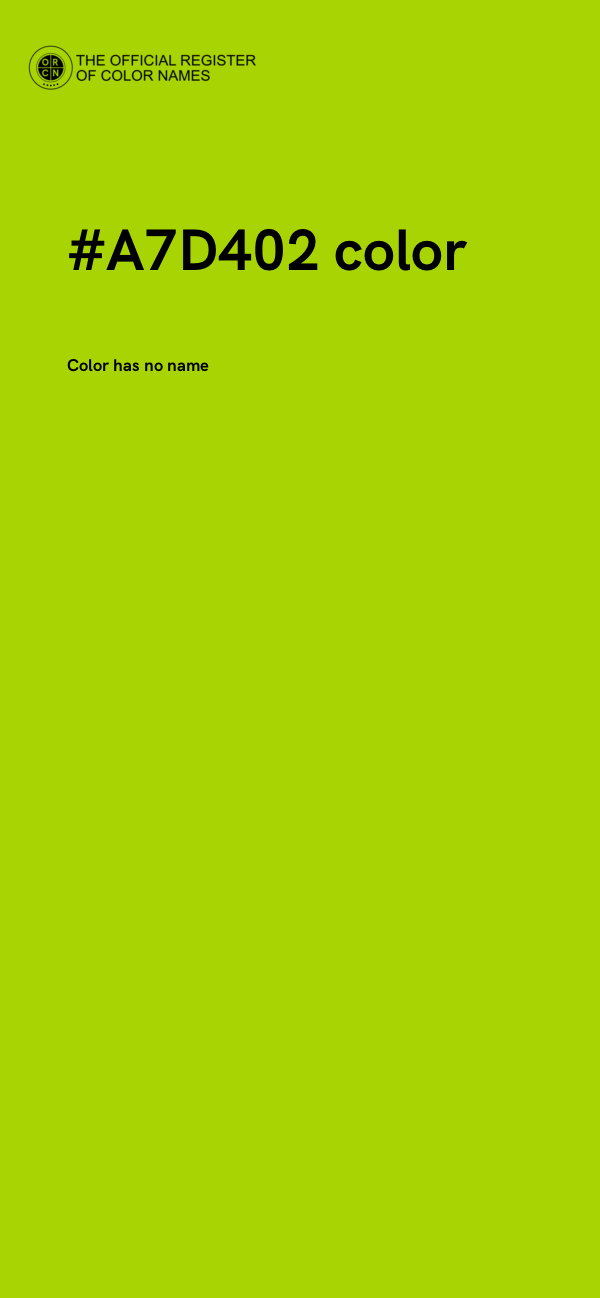 #A7D402 color image