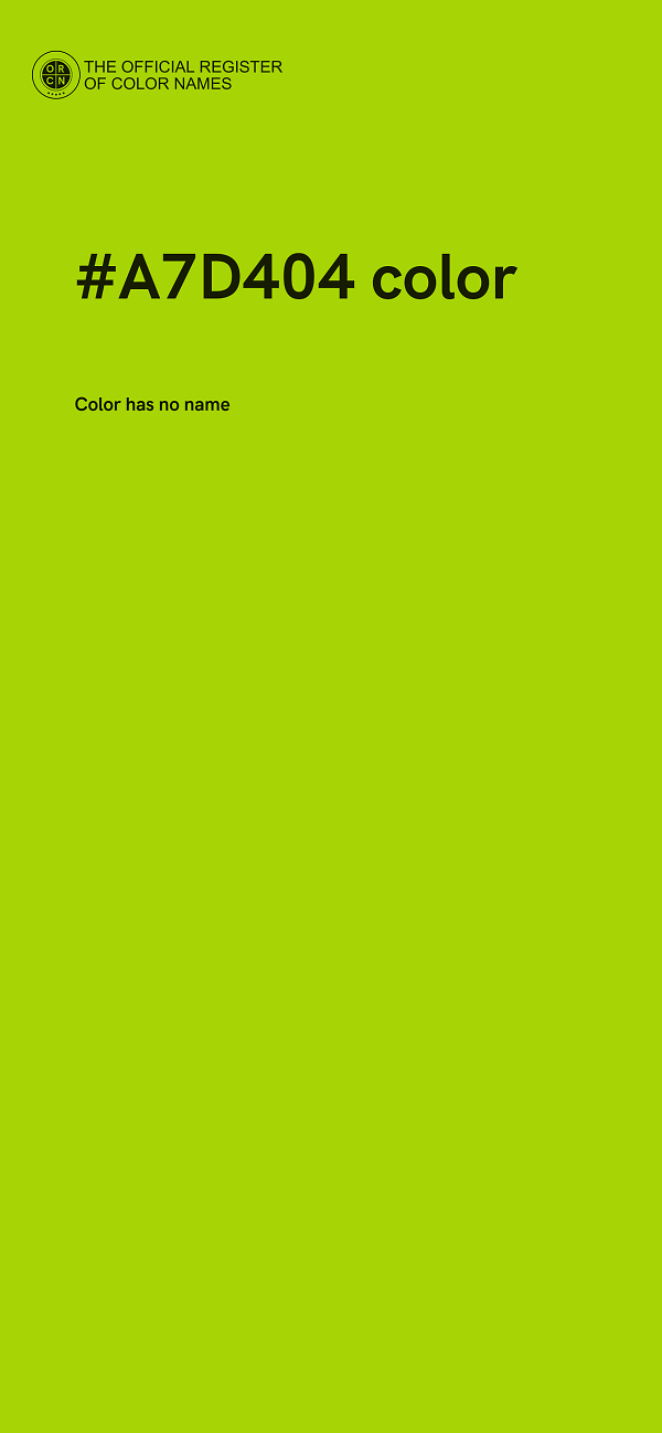 #A7D404 color image