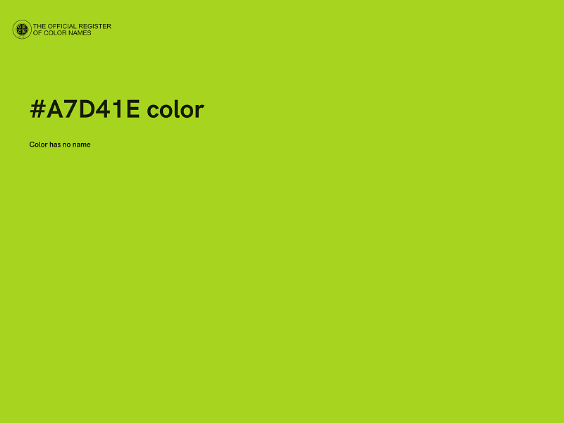 #A7D41E color image