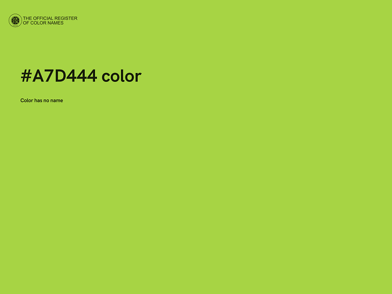 #A7D444 color image