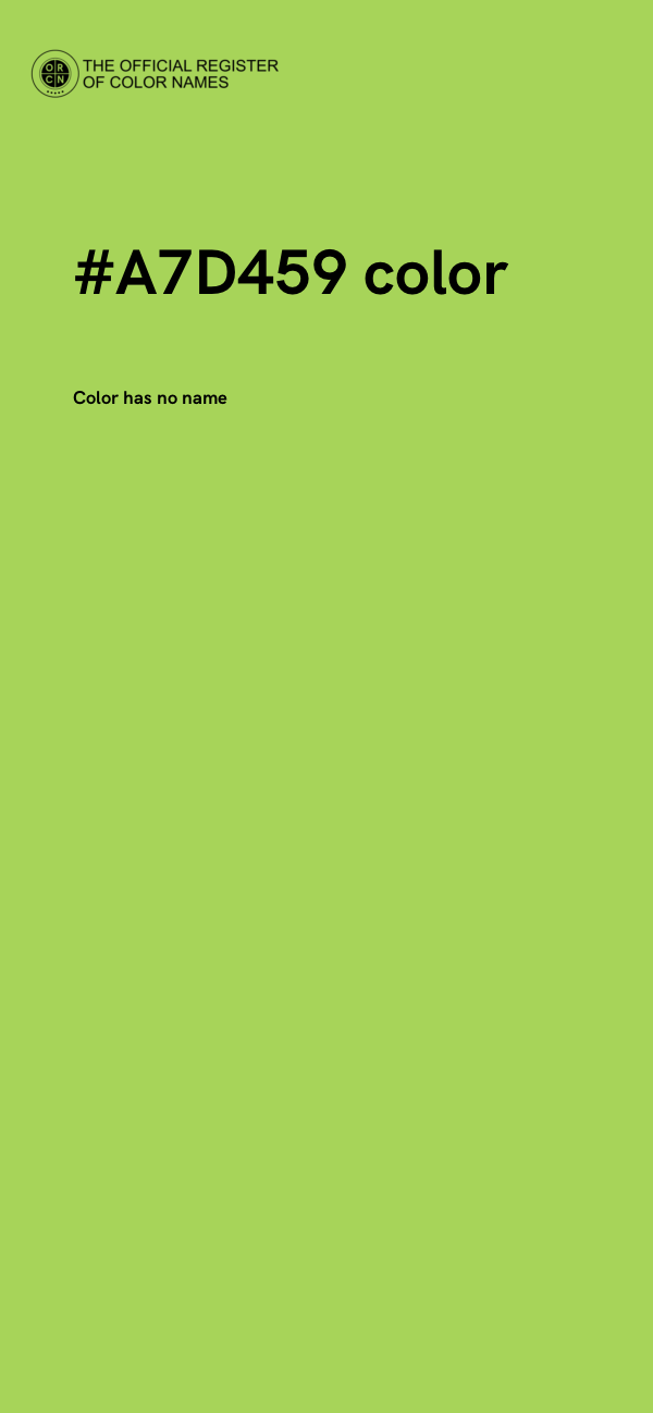 #A7D459 color image