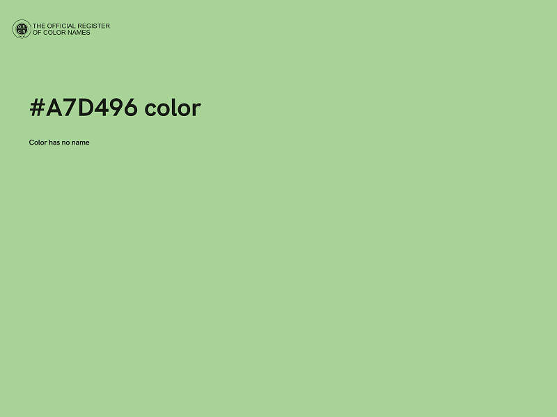 #A7D496 color image