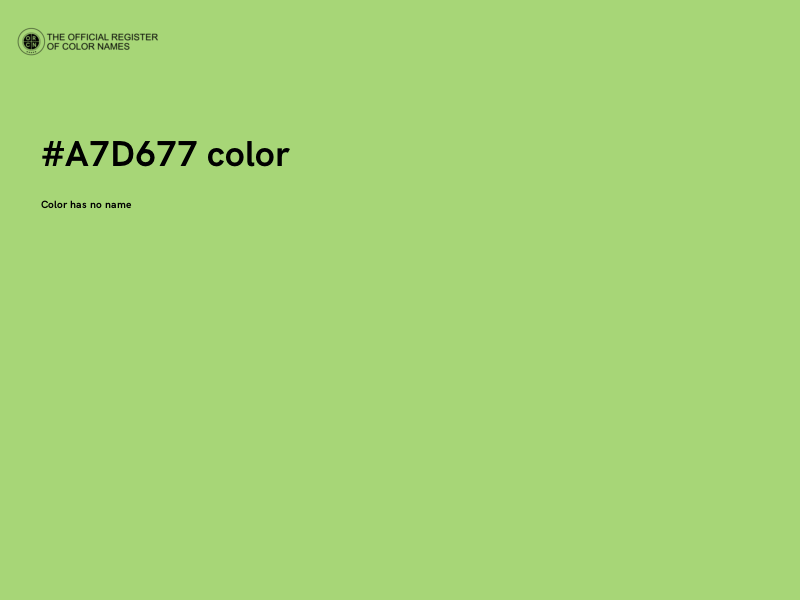 #A7D677 color image