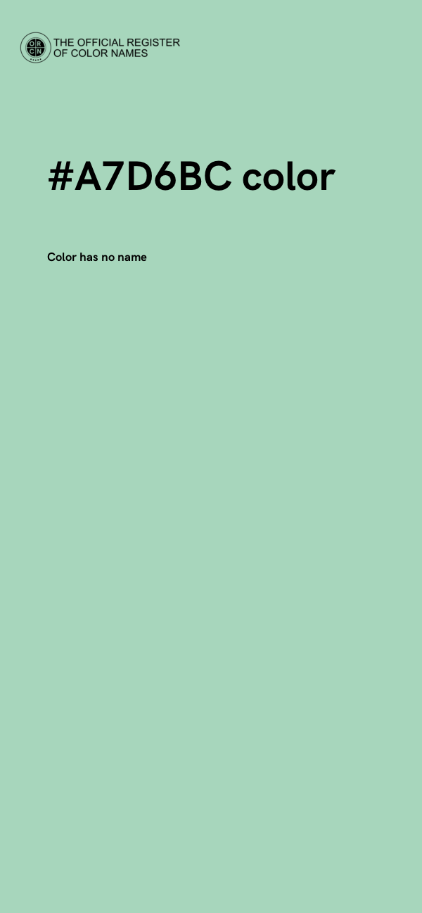 #A7D6BC color image