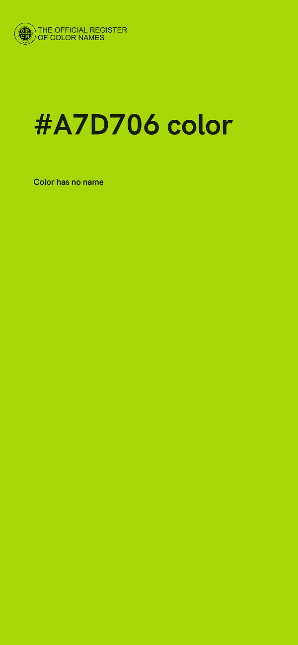 #A7D706 color image