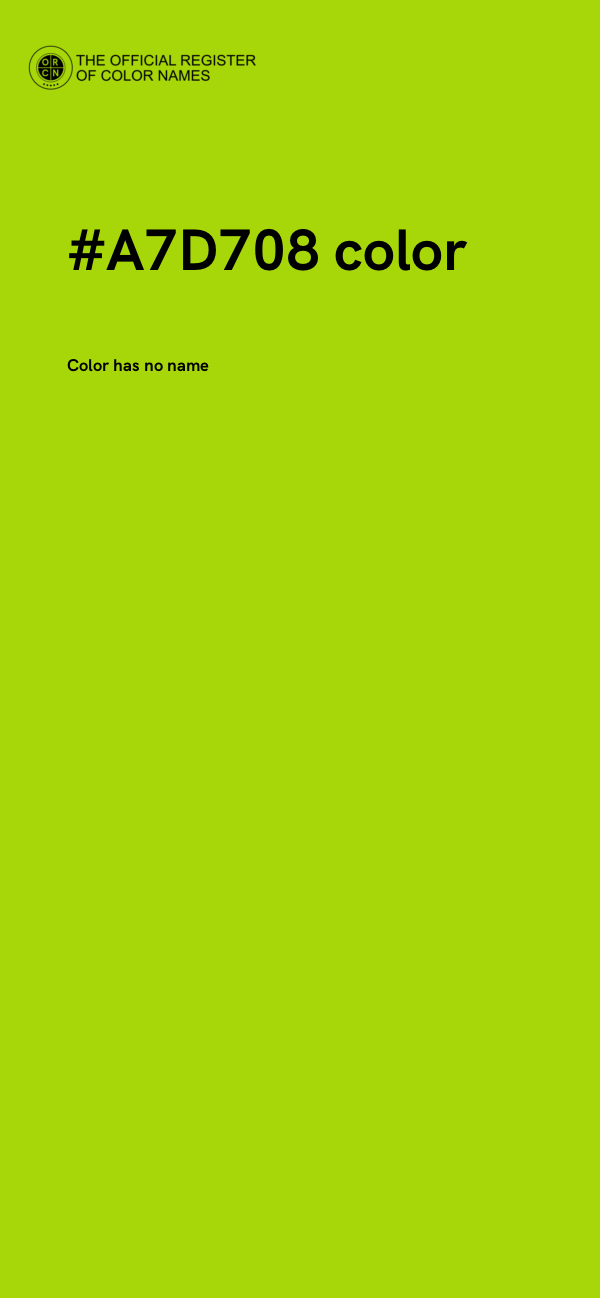 #A7D708 color image