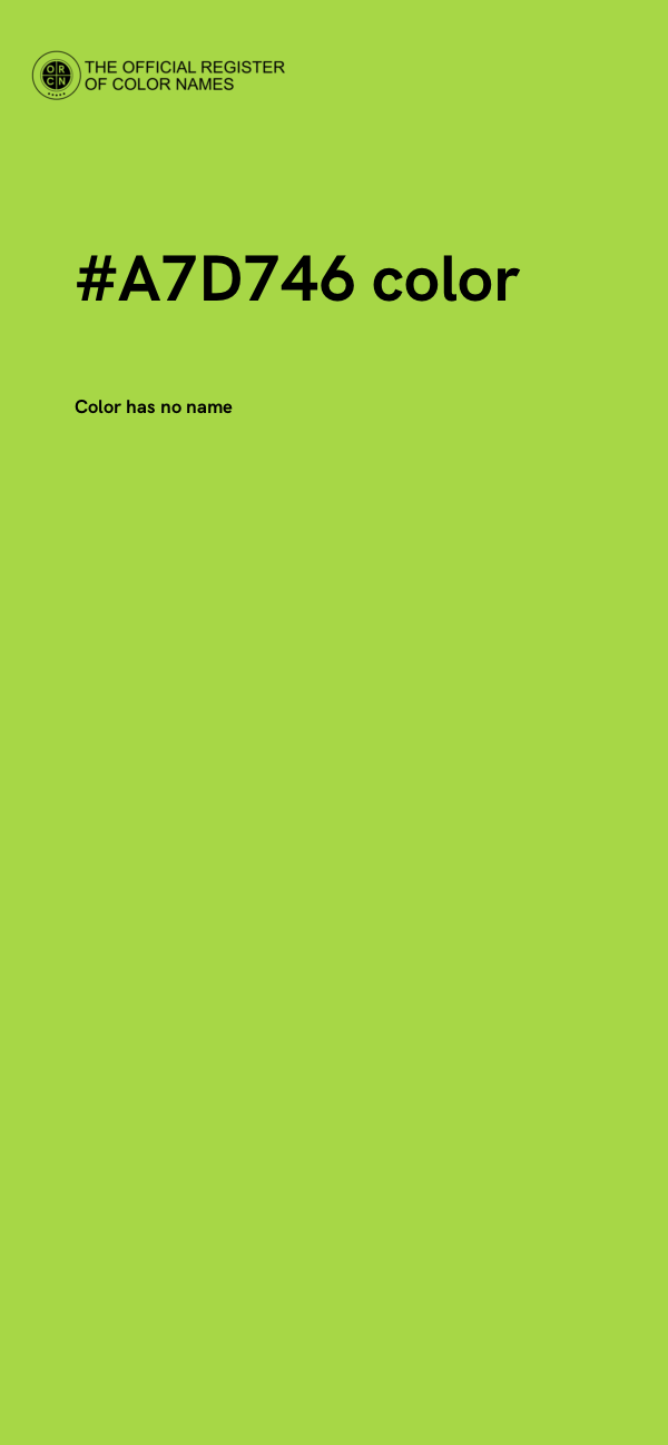 #A7D746 color image