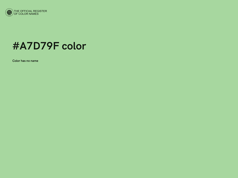 #A7D79F color image