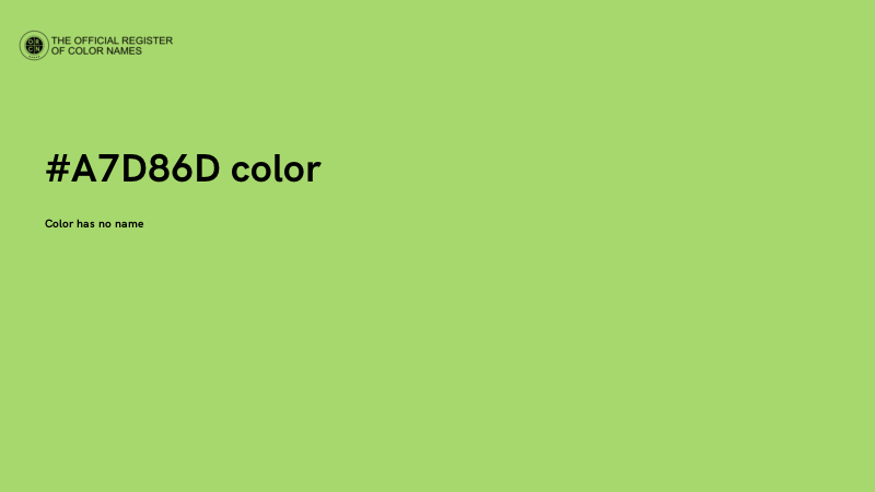 #A7D86D color image